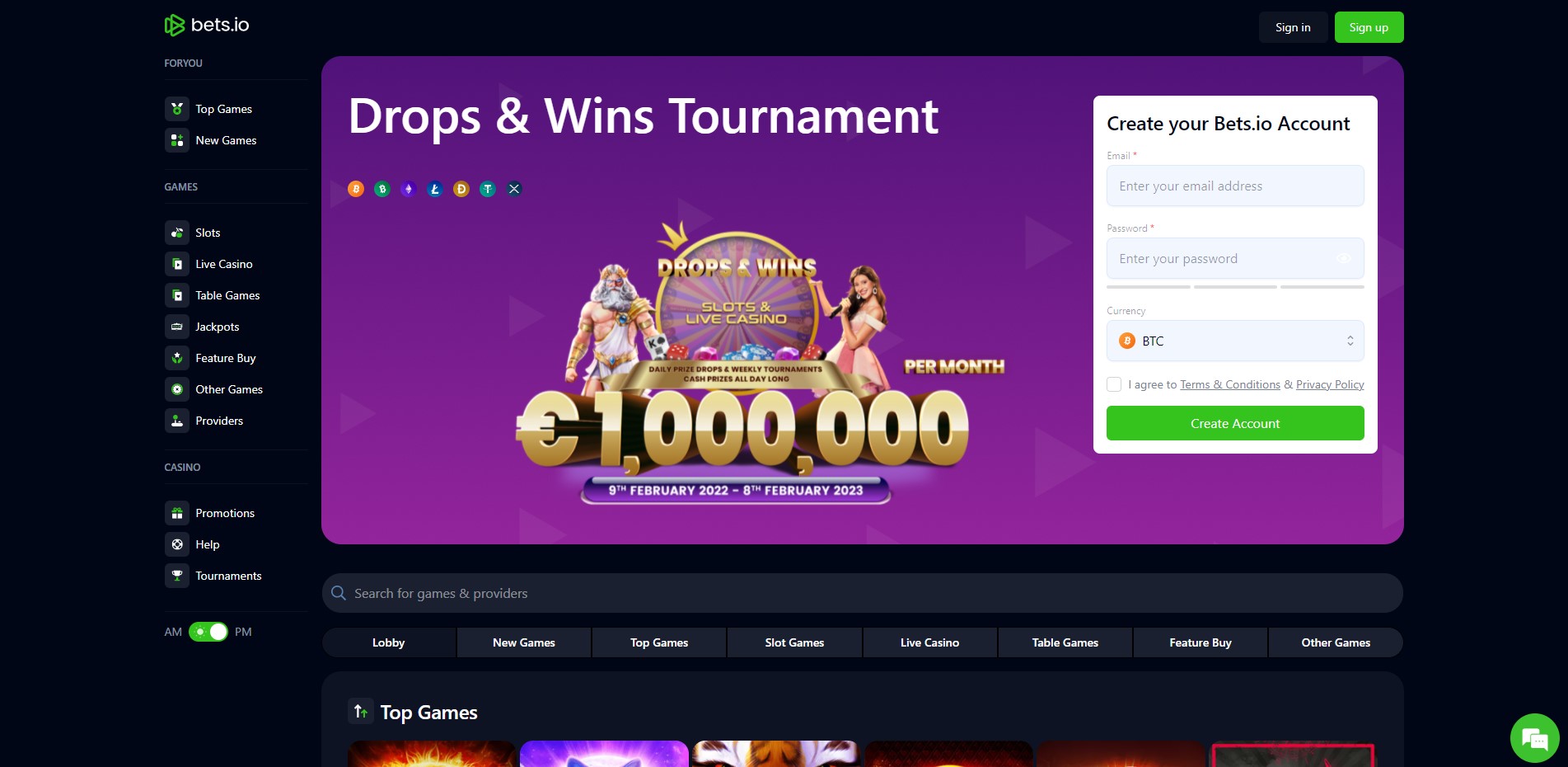 Bets.io casino