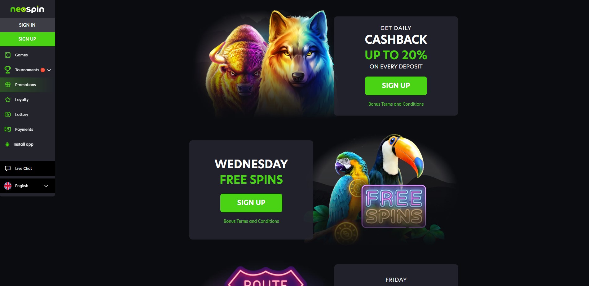 NeoSpin Casino Promotions