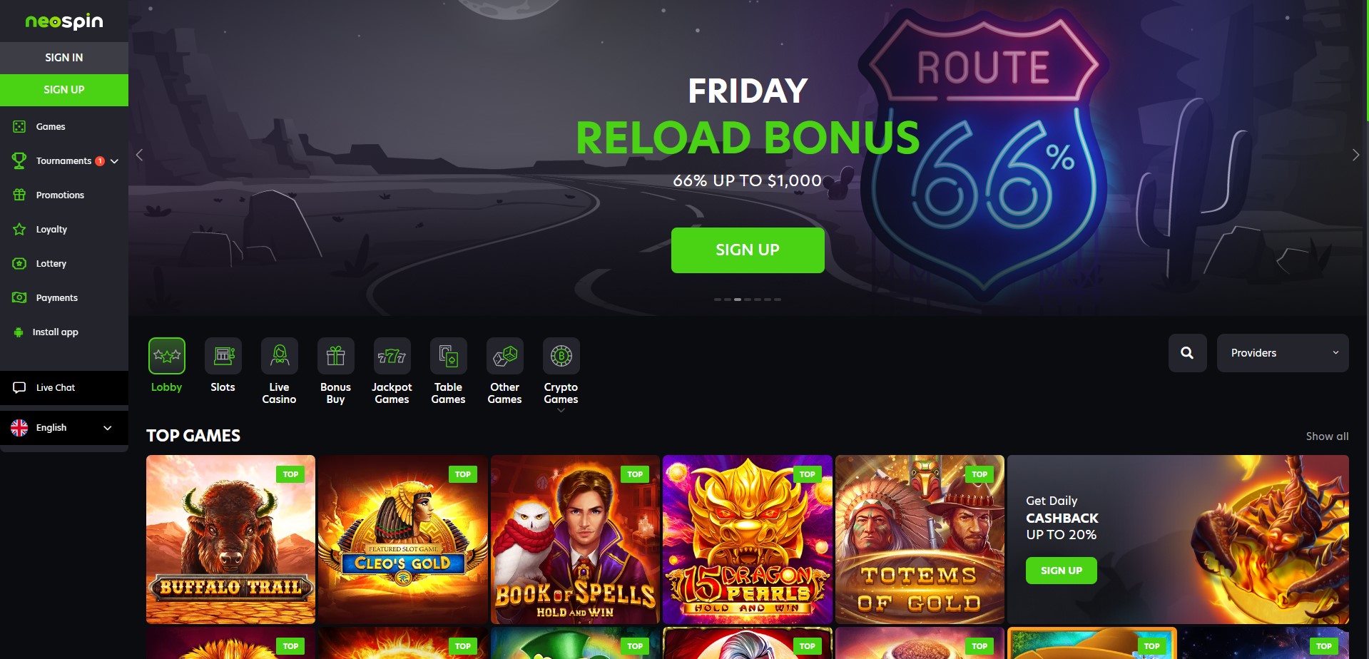 NeoSpin Casino Review