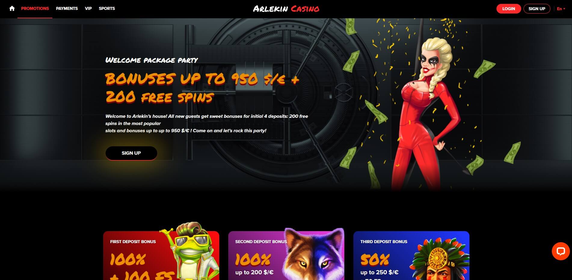 Promotions at Arlekin Casino