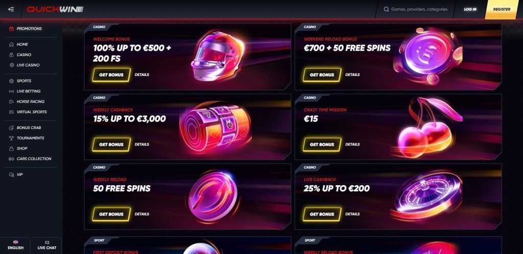 QuickWin Casino Promotions