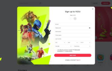 Registration at Yoju Casino