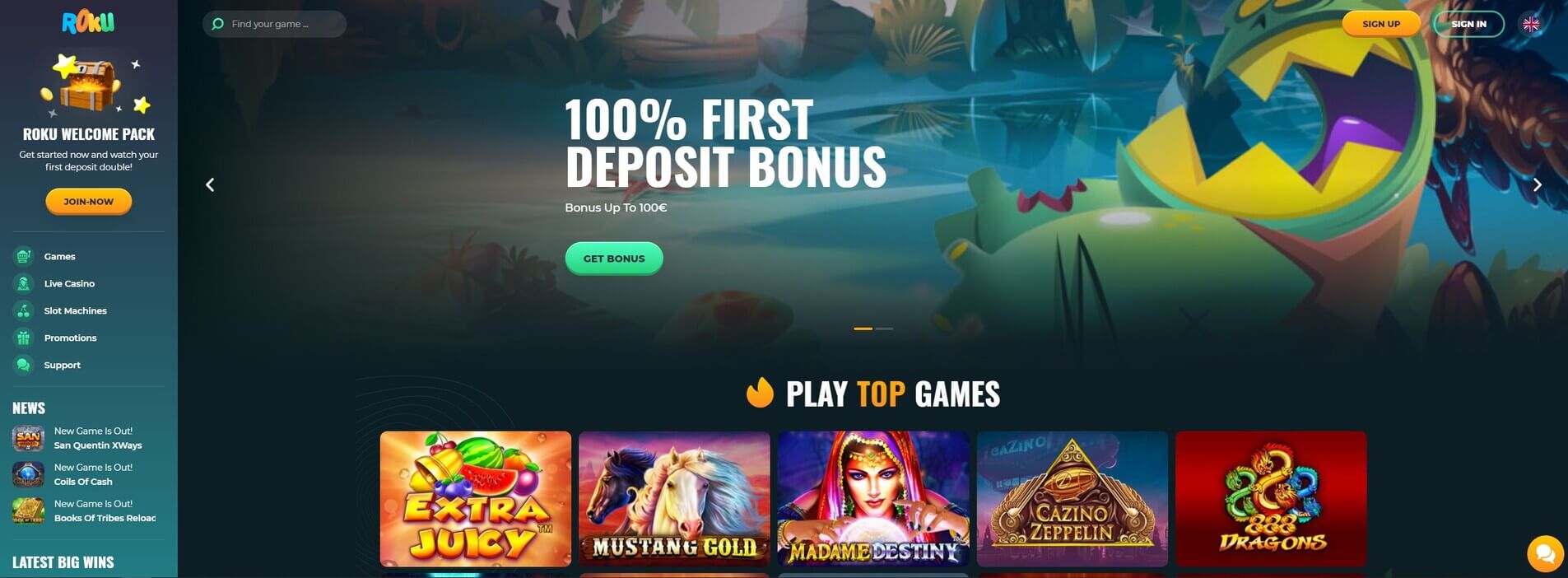 Rokucasino.com - Website Review