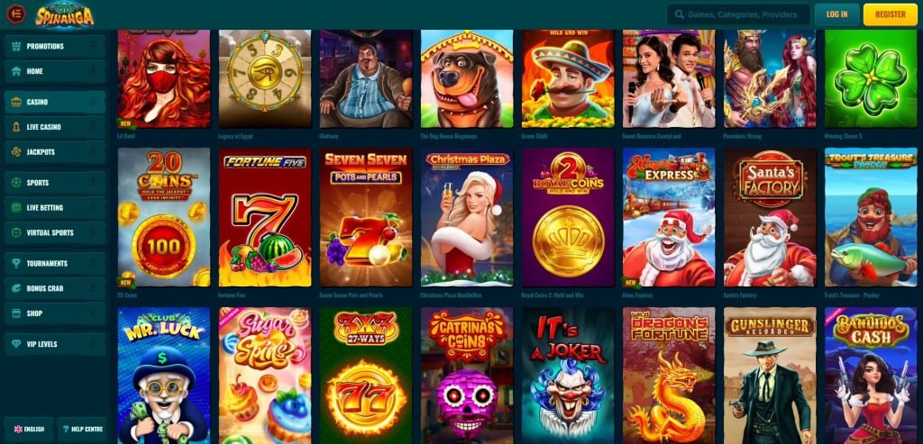 Spinanga Casino Games