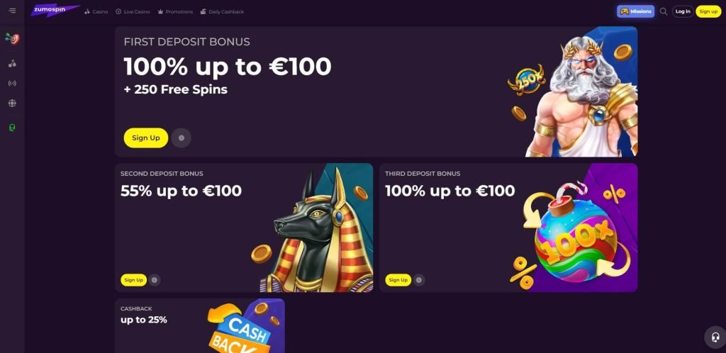 ZumoSpin Casino Promotions